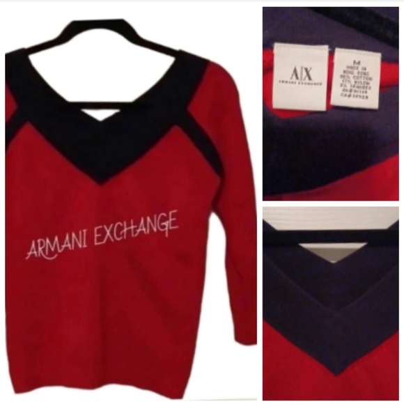 🌹Armani exchange red sweater - Picture 1 of 9